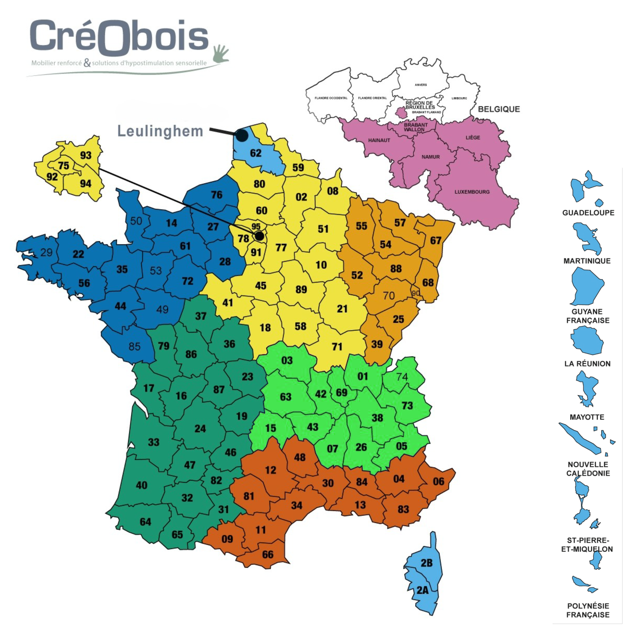Carte couleur modifier secteur benoit